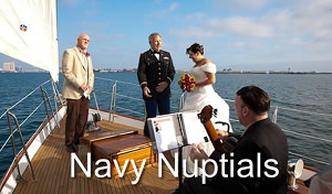 navy nuptials aboard JADA